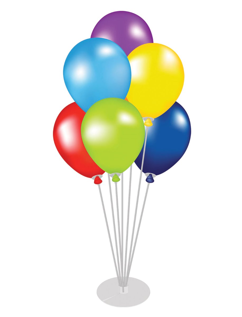 Balloon-Accessory-Stand w/7 Balloon Sticks 