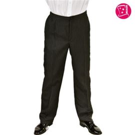 Disco Pants Striped w/Pleats-M-Size Medium