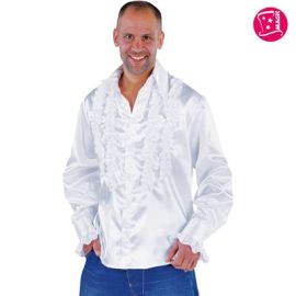 Frill Shirt White-Size Small