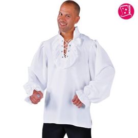 Pirate Shirt White-M-Size Medium
