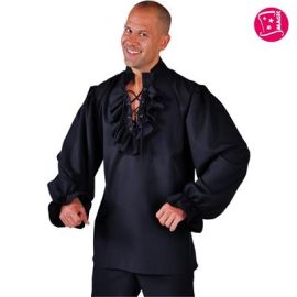 Pirate Shirt Black-M-Size Medium