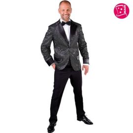 Jacket Sequins Black-M-Size X-Large