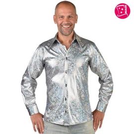 Shirt Hologram Silver-Size Medium