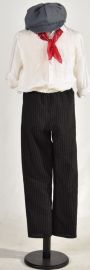 Pants-Blk w/White Stripe-Size 12/14