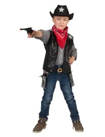 Cowboy Vest-Blk-Size 10
