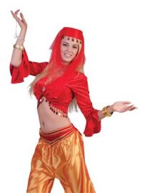 Jasmine Top Red - One Size