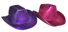 Hat-Cowboy-Felt-Metallic-Pur