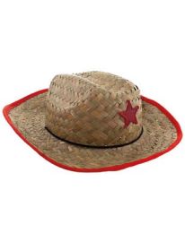 Hat-Cowboy-Straw w/Star-Child