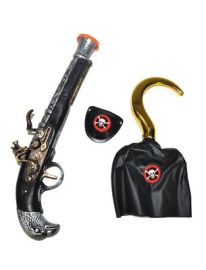 Playset-Pirate-Pistol/Hook/Eyepatch