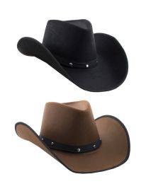 Hat-Cowboy-Embellished Band-Blk