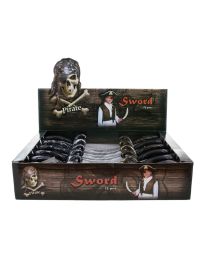 Pirate Cutlass-Gld/Slv-Display of 12