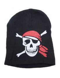 Hat-Pirate-Stocking-Skull w/Red Bandana
