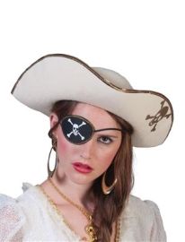 Hat-Pirate-Crossbones-Felt-Ivory