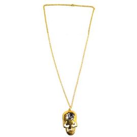 Necklace-Gold Skull
