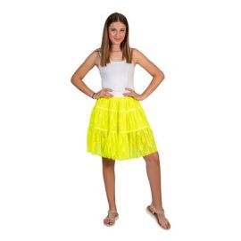 Skirt Lacey Neon Yellow-W-One Size