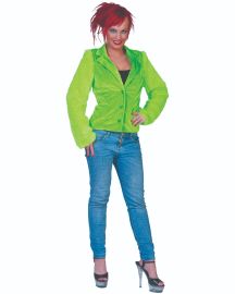 Jacket-Fuzzy-Green-W-One Size