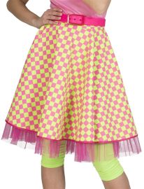 Rock'N Roll Skirt Pink/Green-One Size