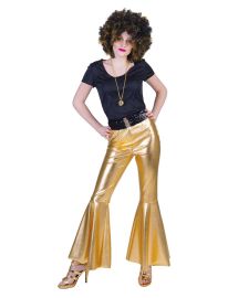 Disco Fever Pants Gold-Size Medium