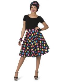 Hotty Dotty Skirt-W-One Size
