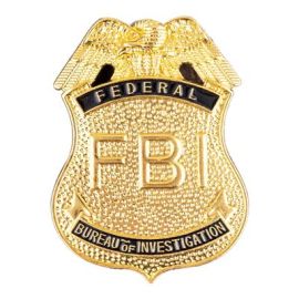 Badge-FBI-Metal-2"x2.8"