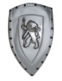 Shield w/Lion-Slv-28.3"x16.5"