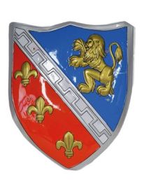 Shield-Blue/Grey/Red w/Lion-22"x18.9"