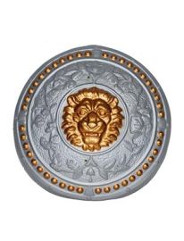 Shield-Round-Lion-Slv/Bronze-17.3"