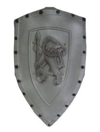 Shield w/Lion-Foam-Slv-28.3"x16.5"