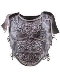 Armour-Chest-Blk/Slv-Ornate