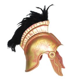 Roman Helmet-Fringe w/Cheek Piece