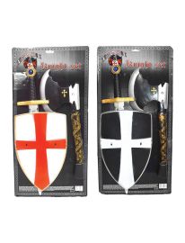 Knight Weapons-3 pc set w/Axe-Asst