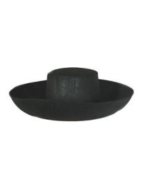 Hat-Blk w/Wide Brim-Felt
