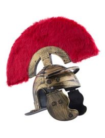 Helmet-Roman Commander w/Red Fur