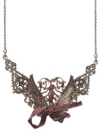 Necklace-Steampunk-Metal w/Ribbon