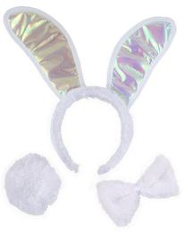 Playset-Bunny-Wht-3 pc set