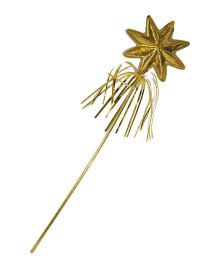 Wand-Gold Star w/Fringe-19.7"