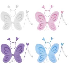 Playset-Fairy-Wings/Headband/Wand-Pnk-17.7"x17.7"