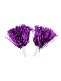 Pom Poms-2 pcs-Foil-Pur