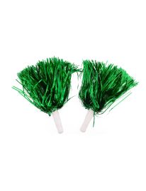 Pom Pom-2 pc set-Foil-Grn