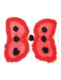 Wings-Ladybug-Fur-Red-21.3"x18.9"