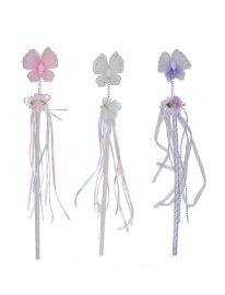 Wand-Butterfly w/Ribbon-15.7"-Pnk