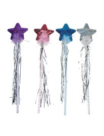 Wand-Star w/Tinsel-15"-Pink