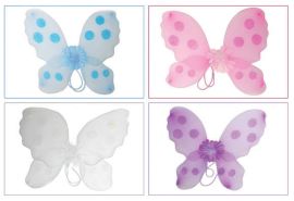 Wings-Butterfly-Polka Dot-23.5"x23.5"-Pur