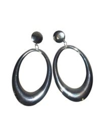 Earrings-Hoops-Slv-3.5"-12 pcs