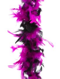 Boa-Feathers-Pnk/Blk-78.7"