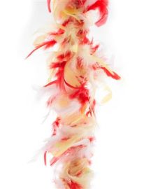 Boa-Feathers-Ylw/Red/Wht-78.7"