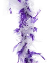 Boa-Feathers-Pur/Wht-78.7"