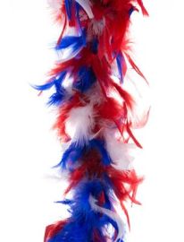 Boa-Feathers-Red/Wht/Blu-78.7"