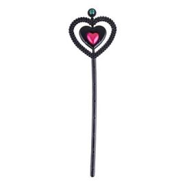 Fairy Wand-Heart-Blk-12.6"