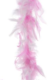 Boa-Feathers-Pnk/Wht-78.7"